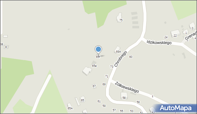 Przemyśl, Króla Bolesława Chrobrego, 65f, mapa Przemyśla