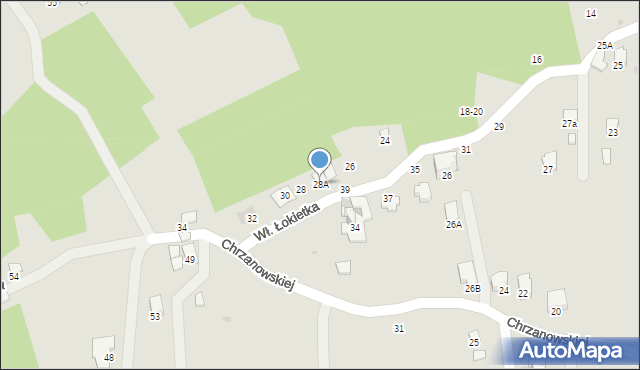 Przemyśl, Króla Władysława Łokietka, 28A, mapa Przemyśla