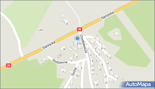 Przemyśl, Kruhelska, 2, mapa Przemyśla