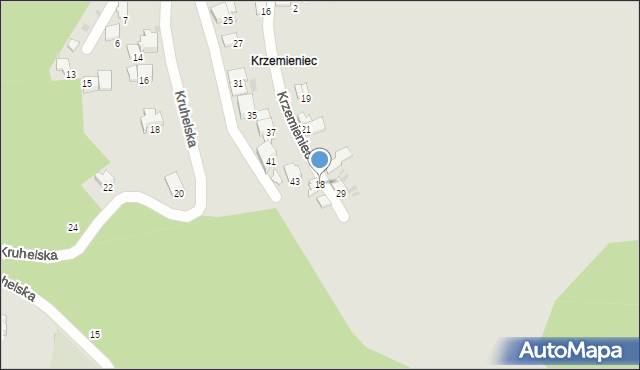 Przemyśl, Krzemieniec, 18, mapa Przemyśla