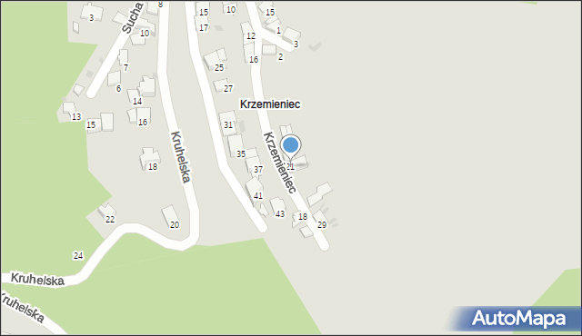 Przemyśl, Krzemieniec, 23, mapa Przemyśla