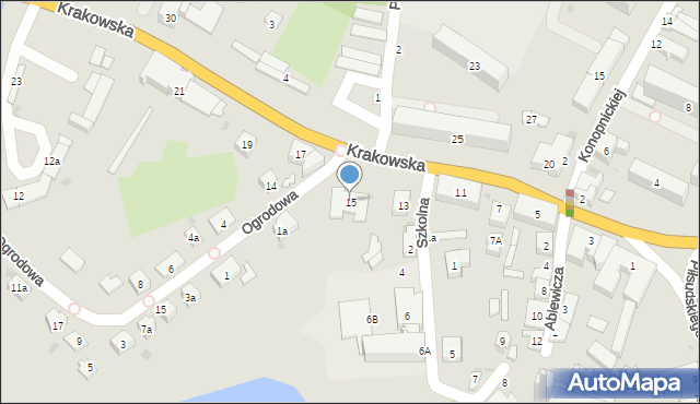 Przeworsk, Krakowska, 15, mapa Przeworsk