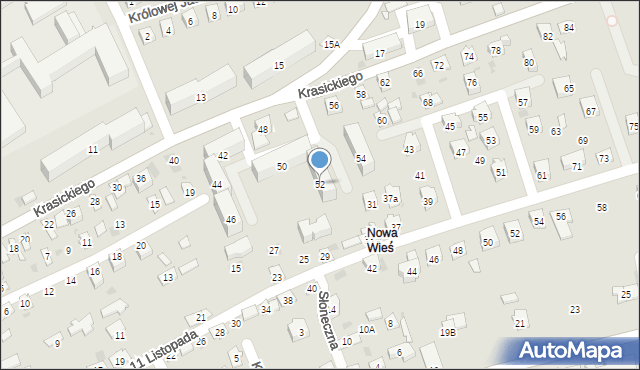 Przeworsk, Krasickiego Ignacego, bp., 52, mapa Przeworsk