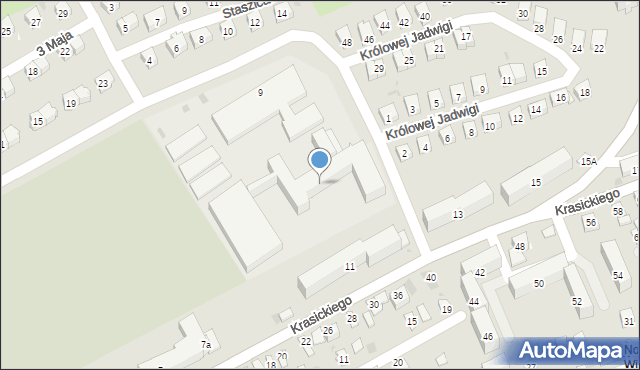Przeworsk, Krasickiego Ignacego, bp., 9, mapa Przeworsk