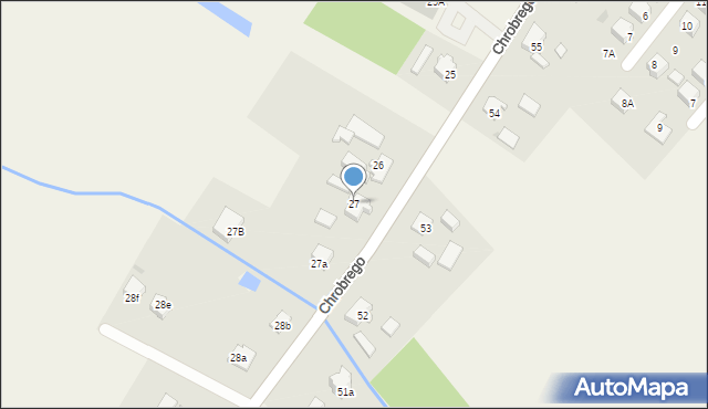 Przybiernów, Króla Bolesława Chrobrego, 27, mapa Przybiernów