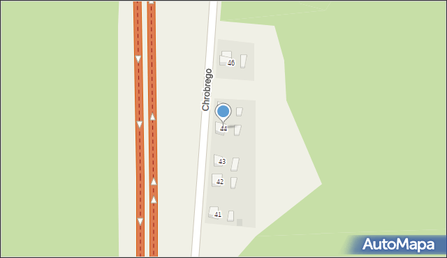 Przybiernów, Króla Bolesława Chrobrego, 44, mapa Przybiernów