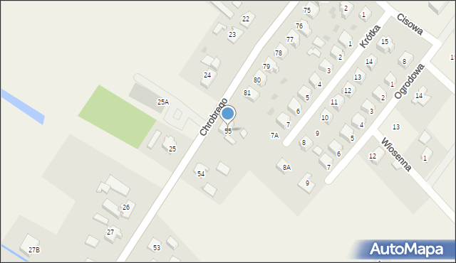 Przybiernów, Króla Bolesława Chrobrego, 55, mapa Przybiernów