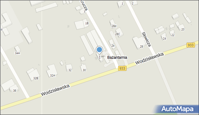 Pszczyna, Krucza, 1, mapa Pszczyny