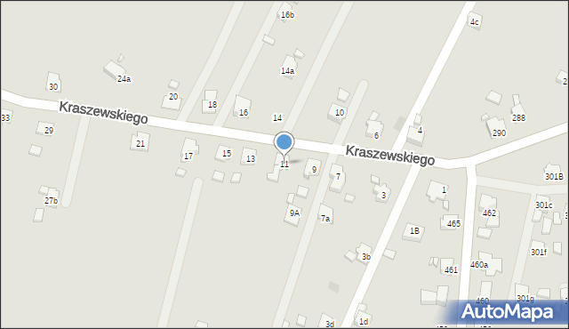 Pszów, Kraszewskiego Józefa Ignacego, 11, mapa Pszów