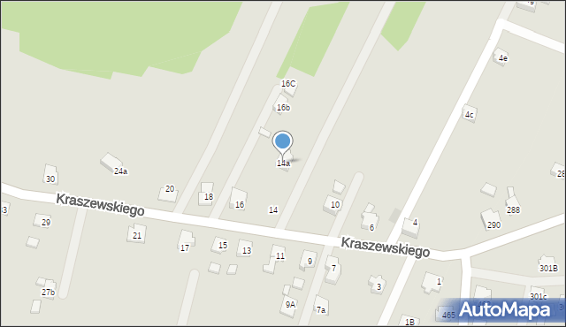 Pszów, Kraszewskiego Józefa Ignacego, 14a, mapa Pszów