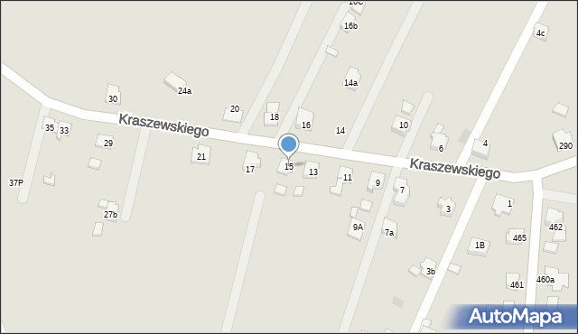 Pszów, Kraszewskiego Józefa Ignacego, 15, mapa Pszów