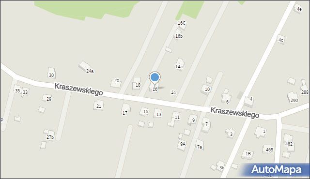 Pszów, Kraszewskiego Józefa Ignacego, 16, mapa Pszów