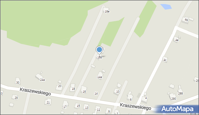 Pszów, Kraszewskiego Józefa Ignacego, 16b, mapa Pszów