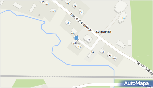 Puszcza Mariańska, Króla Jana III Sobieskiego, 46, mapa Puszcza Mariańska