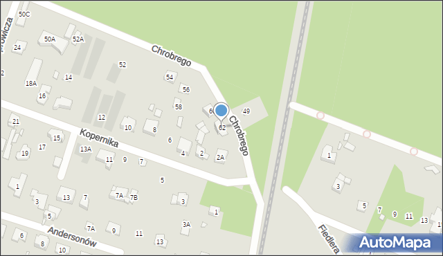 Puszczykowo, Króla Bolesława Chrobrego, 62, mapa Puszczykowo