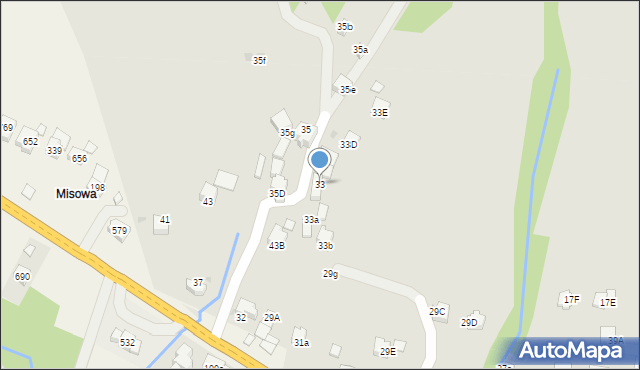 Rabka-Zdrój, Krakowska, 33, mapa Rabka-Zdrój