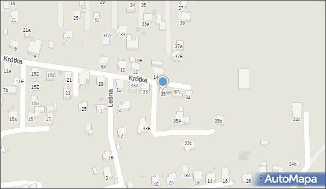 Rabka-Zdrój, Krótka, 35, mapa Rabka-Zdrój