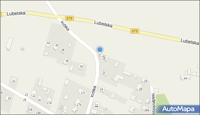 Racławice, Krótka, 28, mapa Racławice