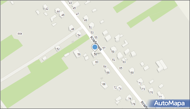 Radomsko, Krańcowa, 58, mapa Radomsko