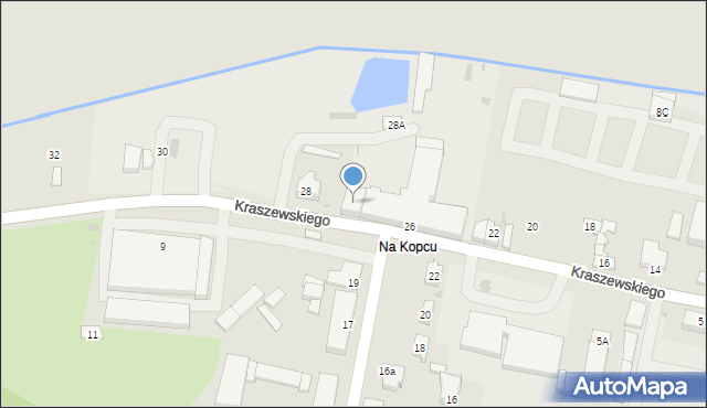 Radomsko, Kraszewskiego, 26, mapa Radomsko