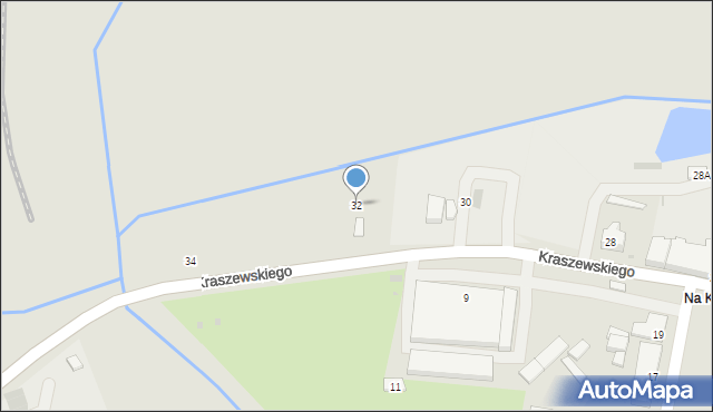 Radomsko, Kraszewskiego, 32, mapa Radomsko