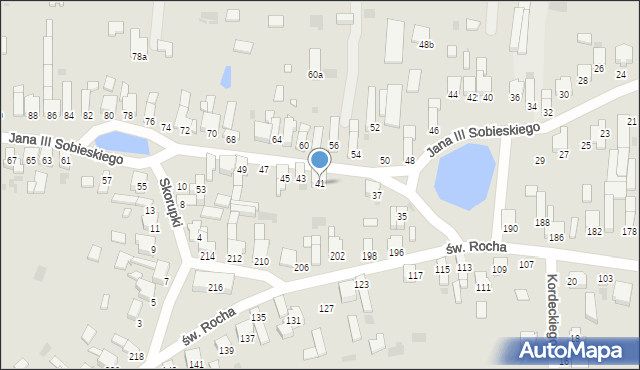 Radomsko, Króla Jana III Sobieskiego, 41, mapa Radomsko