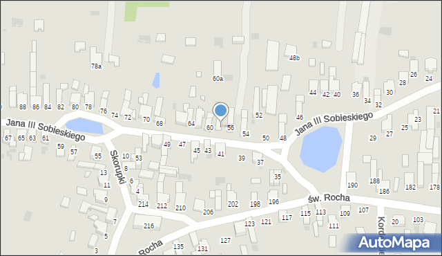 Radomsko, Króla Jana III Sobieskiego, 58, mapa Radomsko