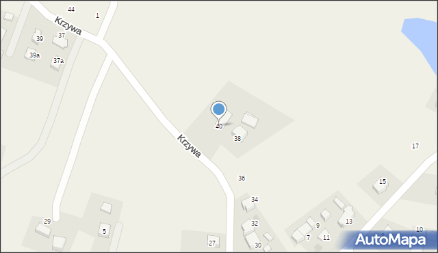 Radostowice, Krzywa, 40, mapa Radostowice