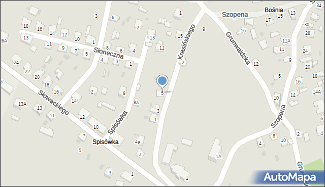 Radymno, Krasińskiego Zygmunta, 5, mapa Radymno