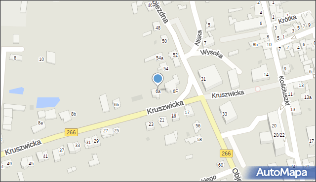 Radziejów, Kruszwicka, 6a, mapa Radziejów