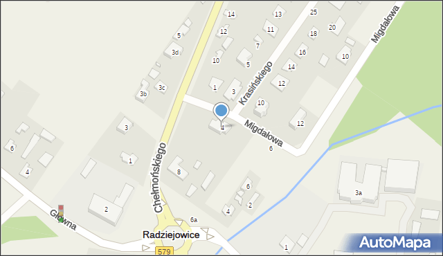 Radziejowice, Krasińskiego Edwarda, 4, mapa Radziejowice