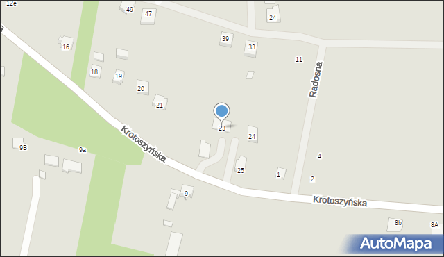 Raszków, Krotoszyńska, 23, mapa Raszków