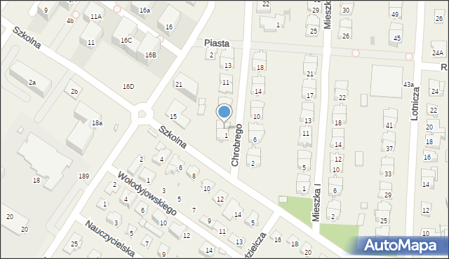 Raszyn, Króla Bolesława Chrobrego, 3, mapa Raszyn