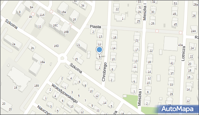 Raszyn, Króla Bolesława Chrobrego, 5, mapa Raszyn