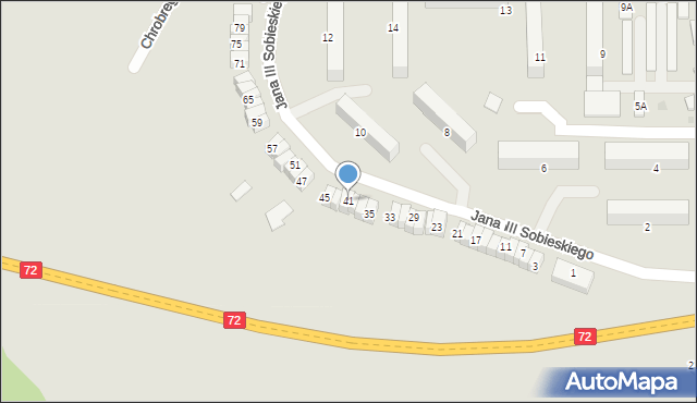 Rawa Mazowiecka, Króla Jana III Sobieskiego, 41, mapa Rawa Mazowiecka