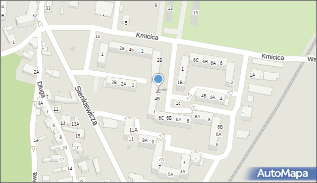 Rawicz, Króla Jana III Sobieskiego, 4C, mapa Rawicz