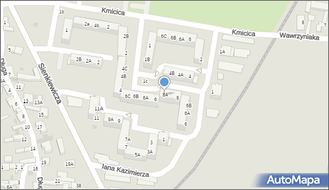 Rawicz, Króla Jana III Sobieskiego, 8A, mapa Rawicz