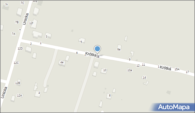 Rejowiec Fabryczny, Krótka, 6B, mapa Rejowiec Fabryczny