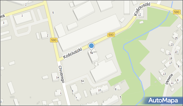 Reszel, Króla Bolesława Chrobrego, 5a, mapa Reszel