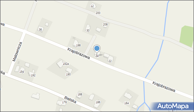 Roczyny, Krajobrazowa, 24, mapa Roczyny