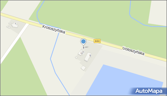 Rojów, Krotoszyńska, 6, mapa Rojów