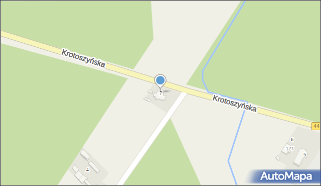 Rojów, Krotoszyńska, 7, mapa Rojów