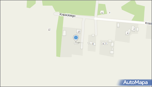 Rokitno Szlacheckie, Krasickiego Ignacego, bp., 6, mapa Rokitno Szlacheckie