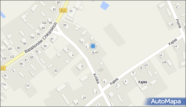 Rossosz, Krótka, 5, mapa Rossosz