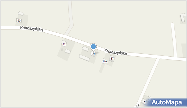 Roszki, Krotoszyńska, 39, mapa Roszki