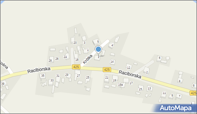 Ruda Kozielska, Krótka, 2, mapa Ruda Kozielska