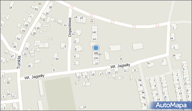 Ruda Śląska, Króla Władysława Jagiełły, 10c, mapa Rudy Śląskiej