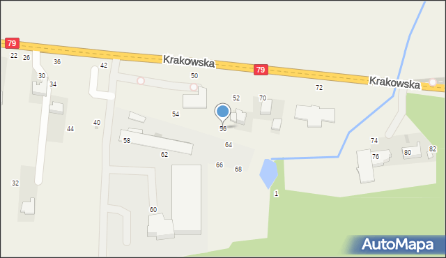 Rudawa, Krakowska, 56, mapa Rudawa