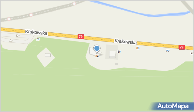 Rudawa, Krakowska, 84, mapa Rudawa