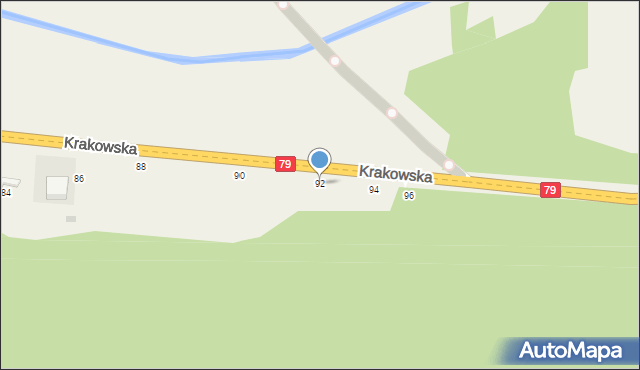 Rudawa, Krakowska, 92, mapa Rudawa